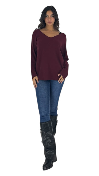 Telo Bordeaux sweater