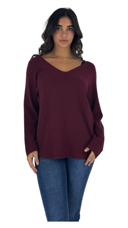 Telo Bordeaux sweater