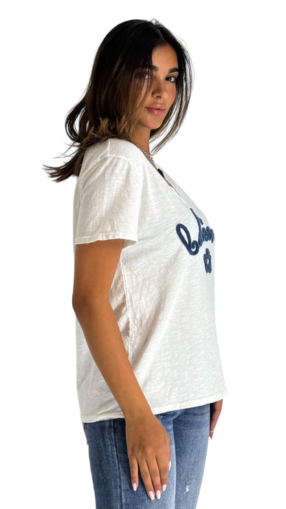 Boheme white/navy Tshirt