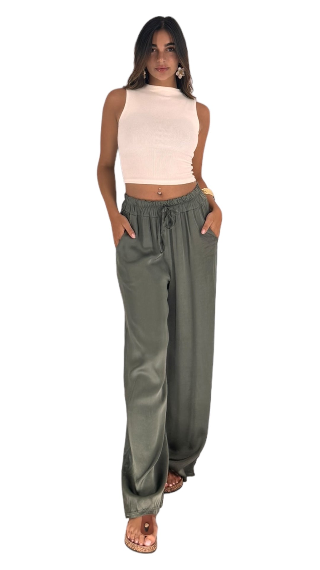 Vito olive green pant