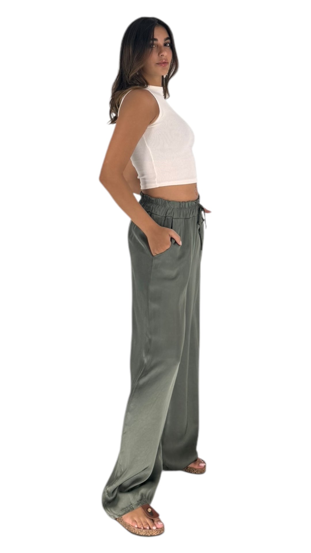 Vito olive green pant