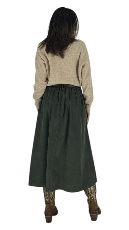 Monti khaki skirt