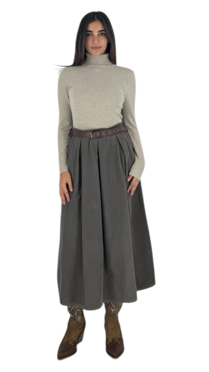 Monti taupe skirt