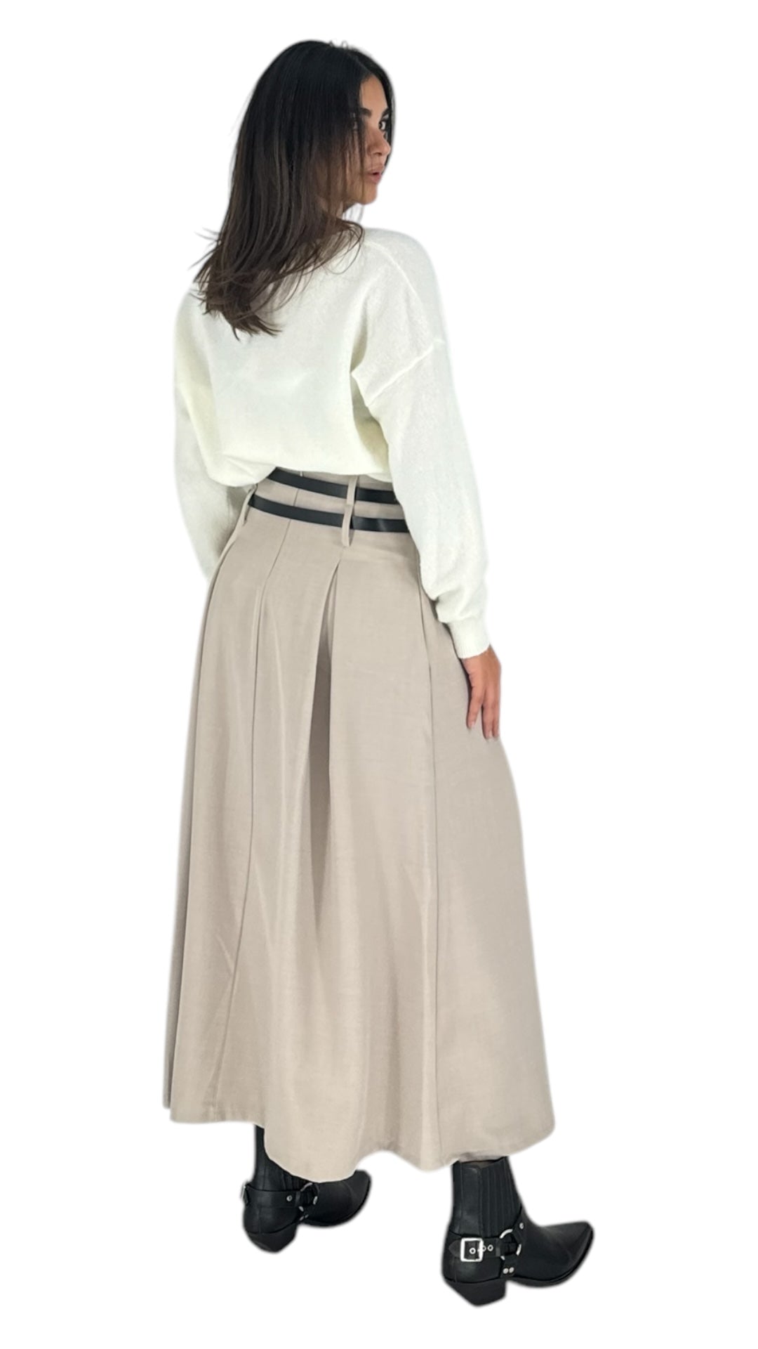 Sven beige skirt