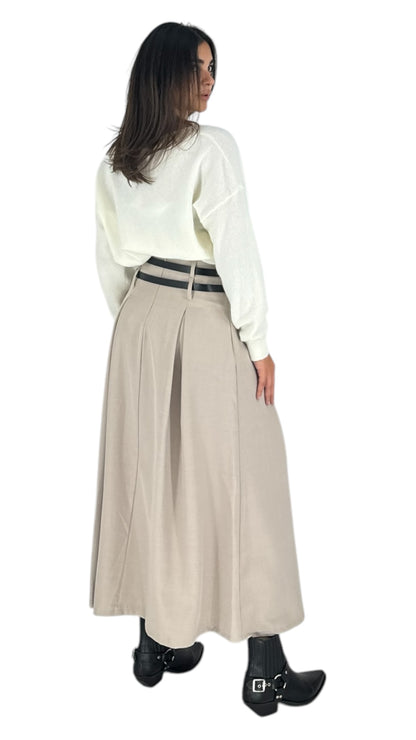 Sven beige skirt