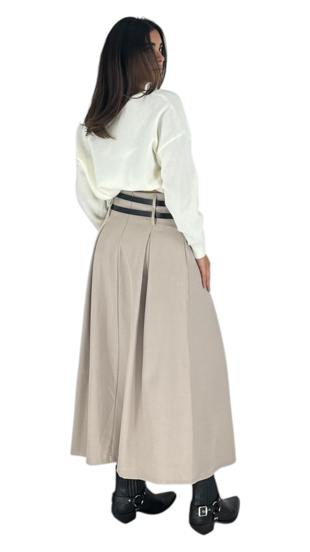 Sven beige skirt