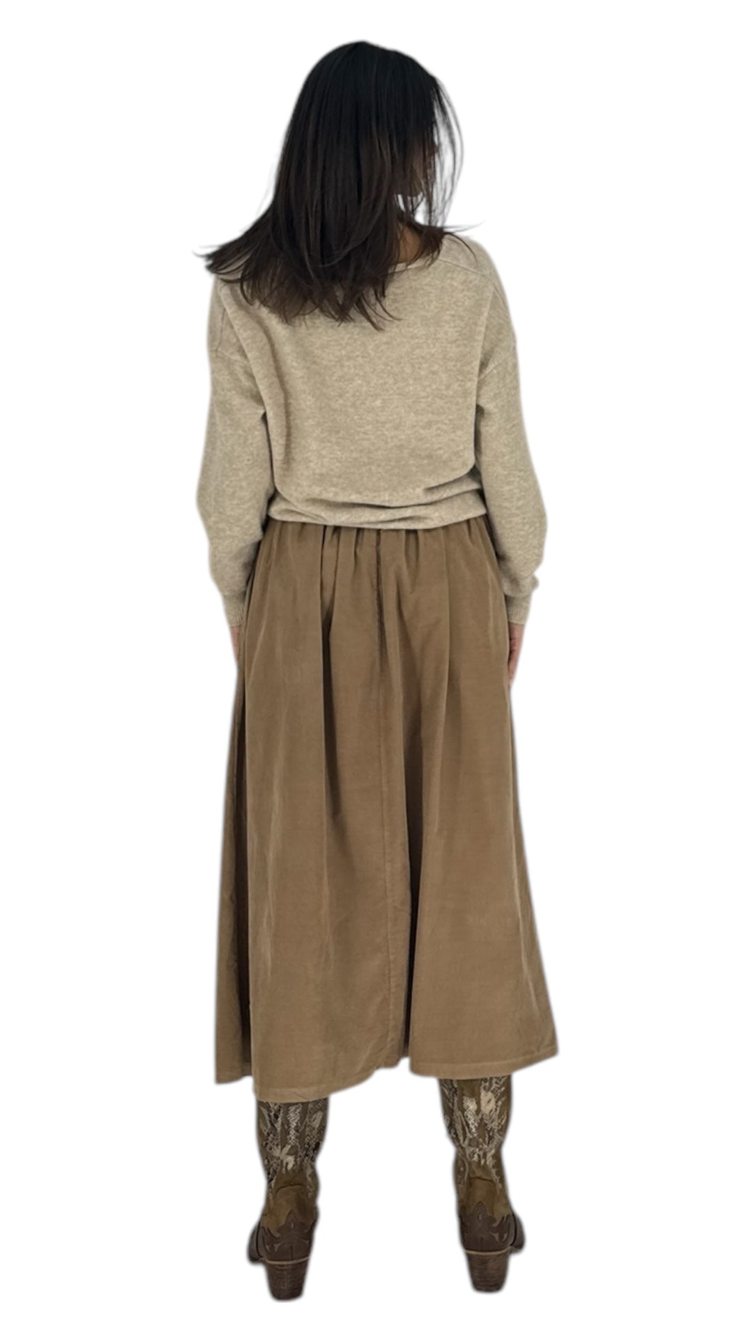 Delon camel skirt