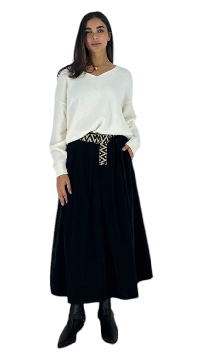 Delon black skirt