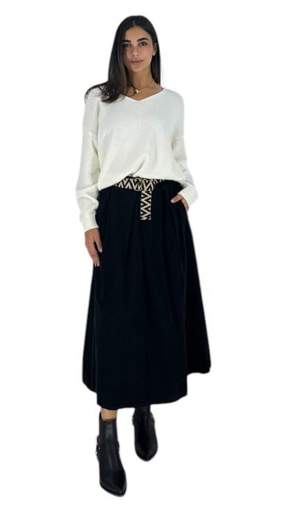 Delon black skirt