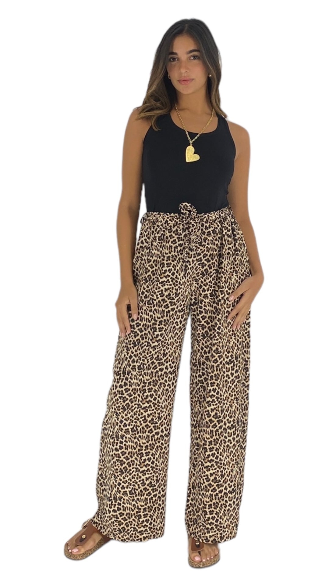 Amano leopard pant