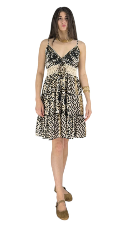Varon Black/Beige Dress