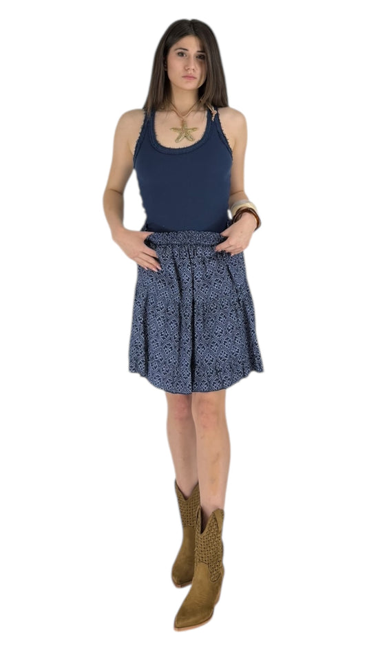 Zera Navy Skirt