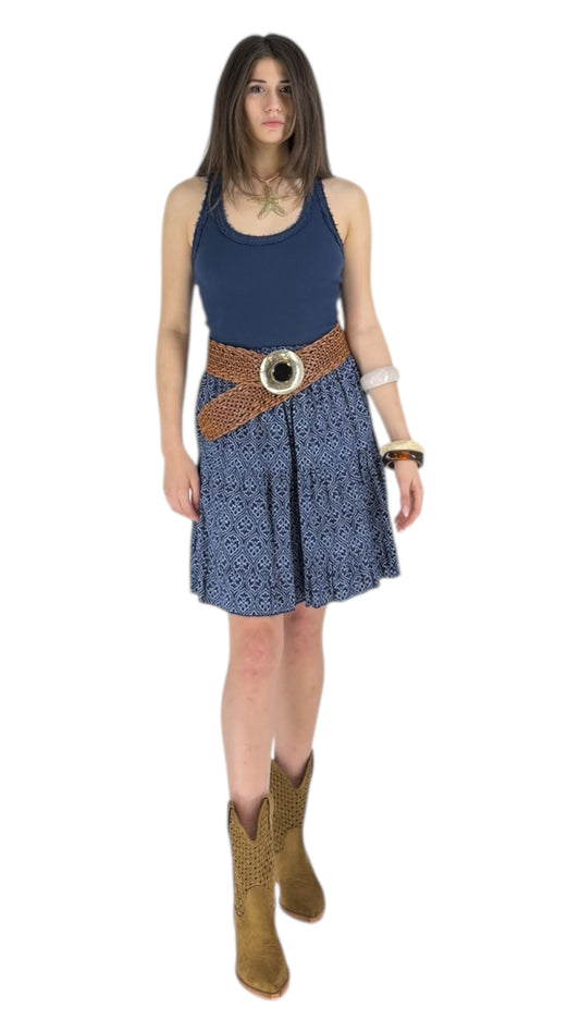 Zera Navy Skirt