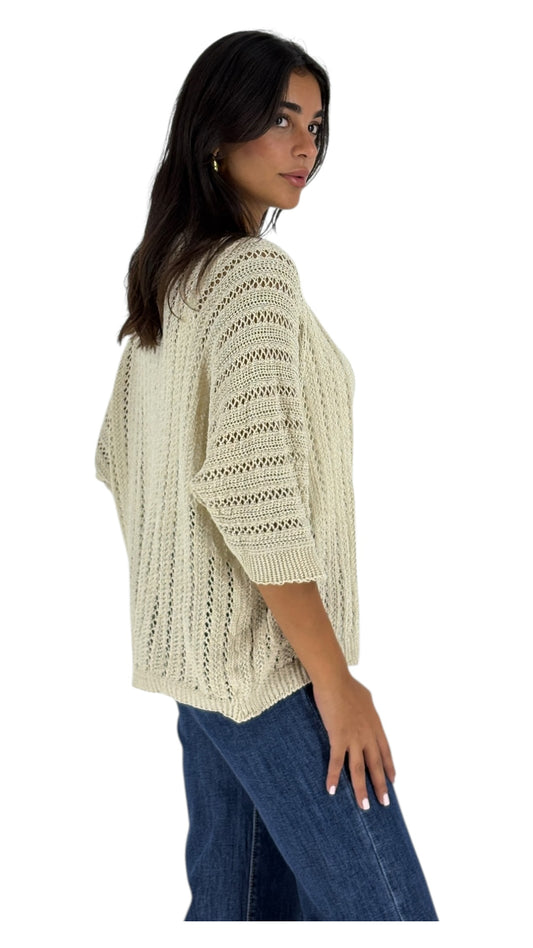Najwa Beige Cardigan