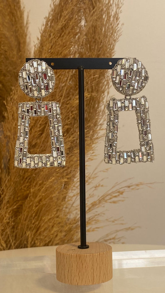 Malika silver earrings