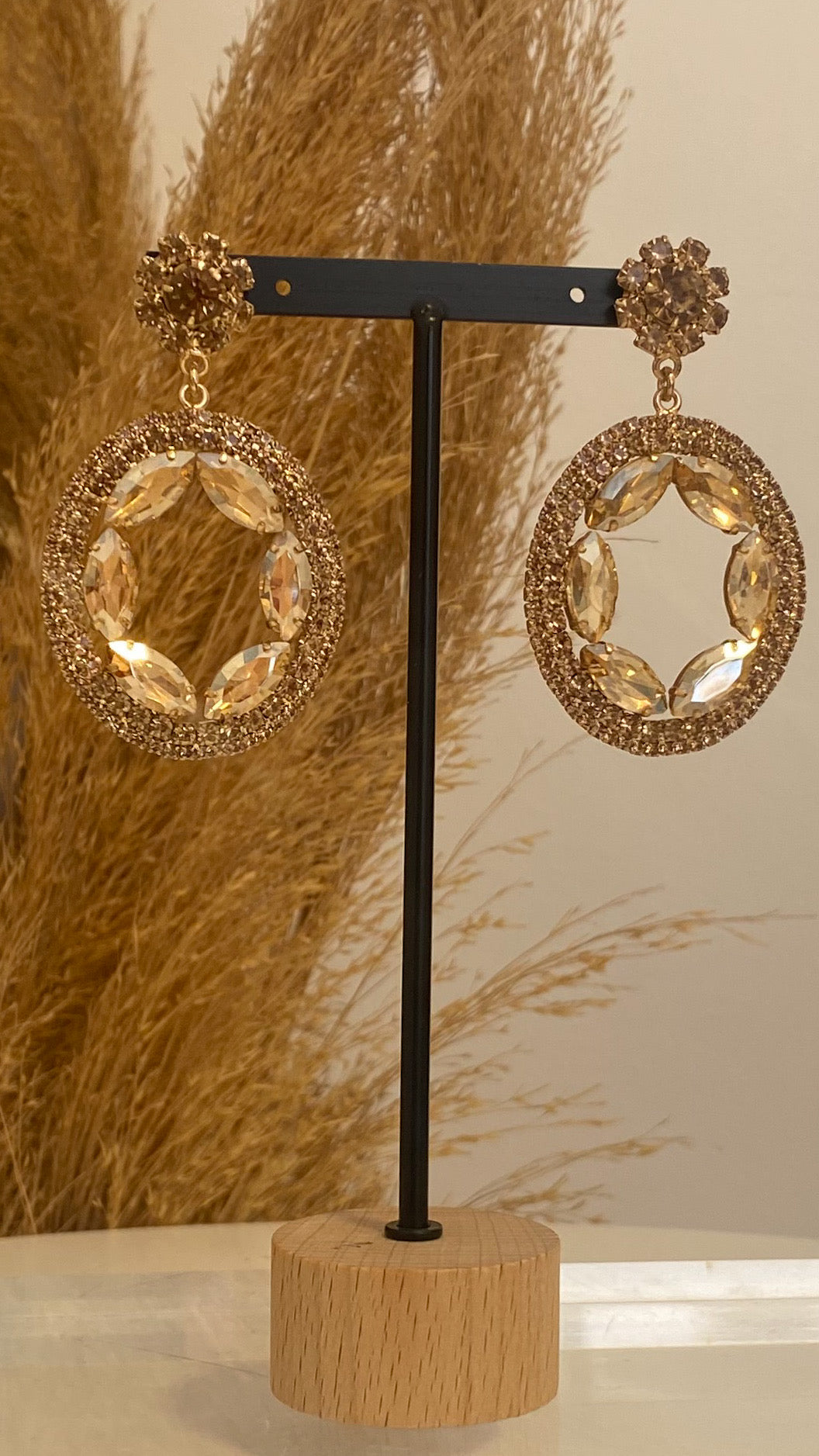 Luce golden earrings