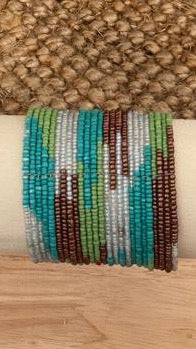Stephana multi green bracelet