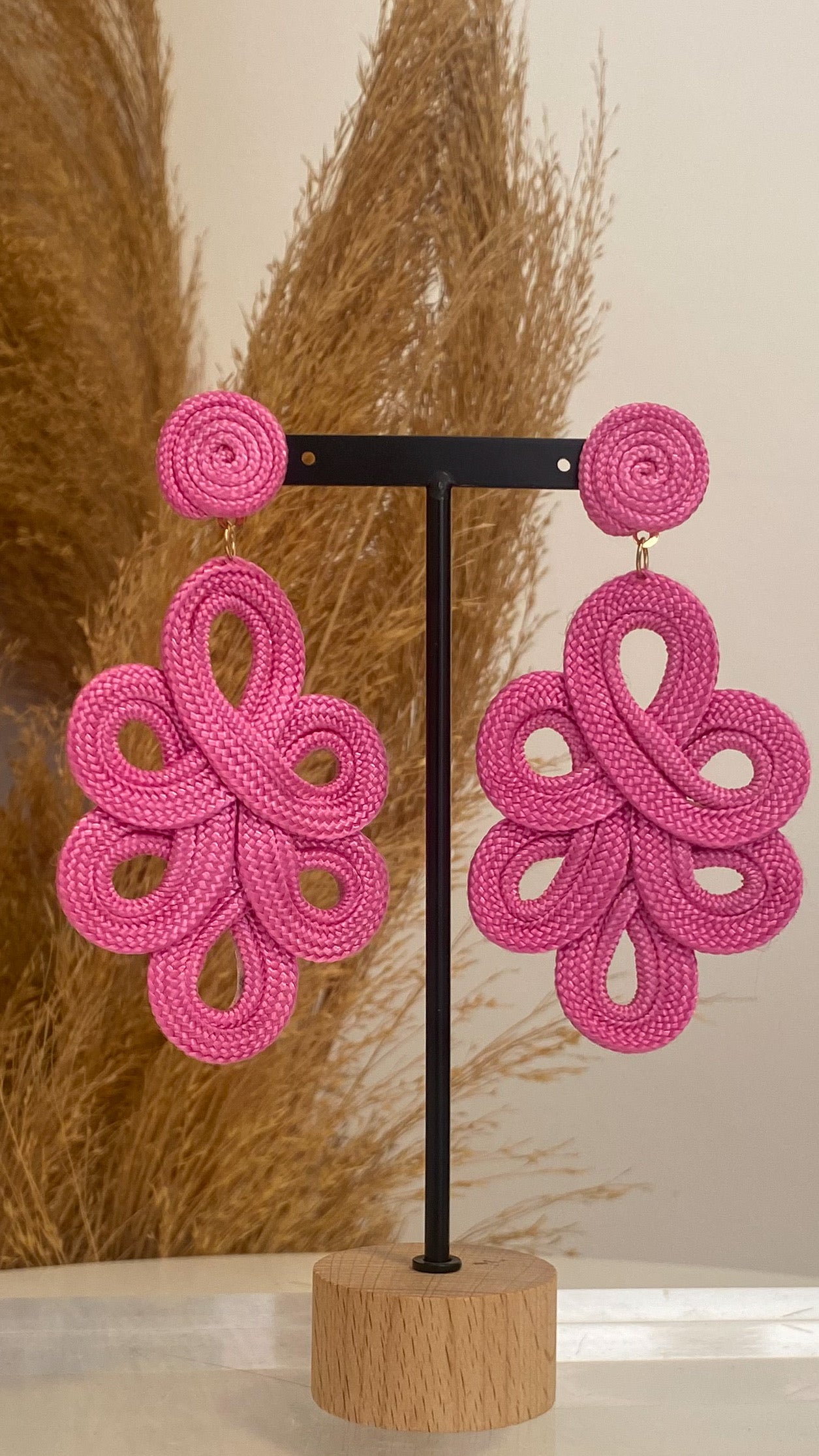 Nina pink earrings