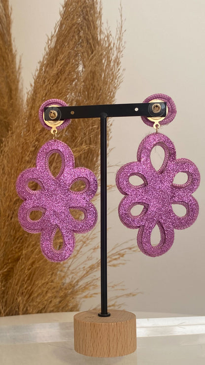 Nina purple earrings