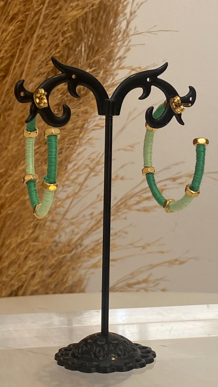 Rosalyn green earrings