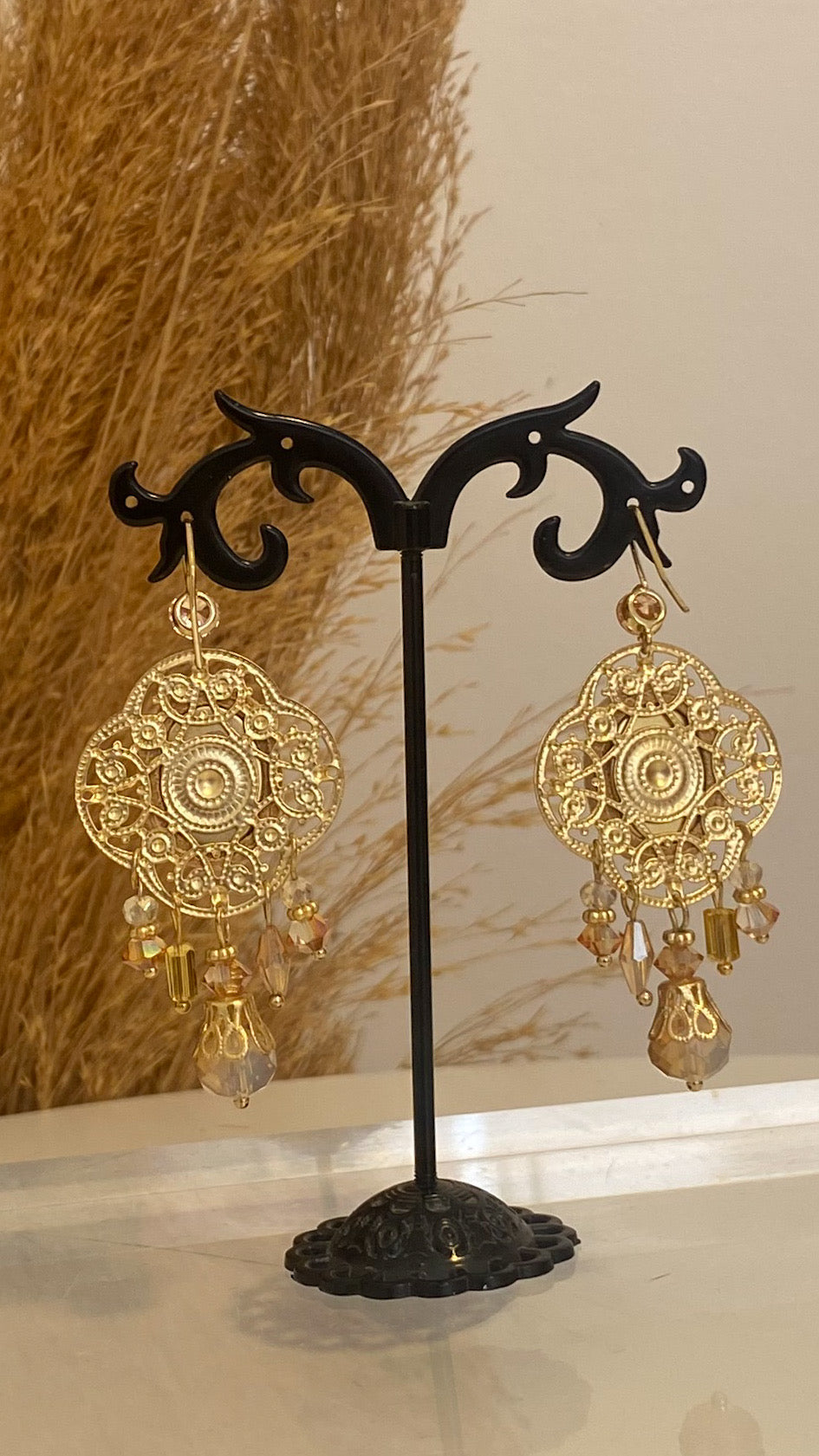 Parker golden earrings