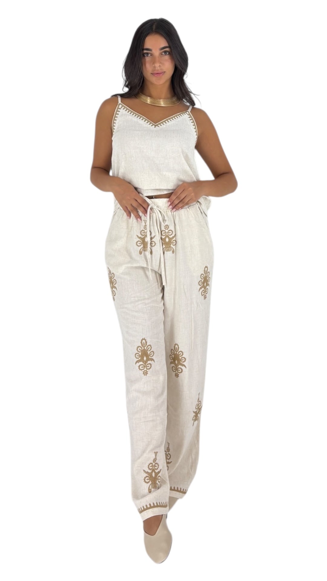 Galia Beige Pants