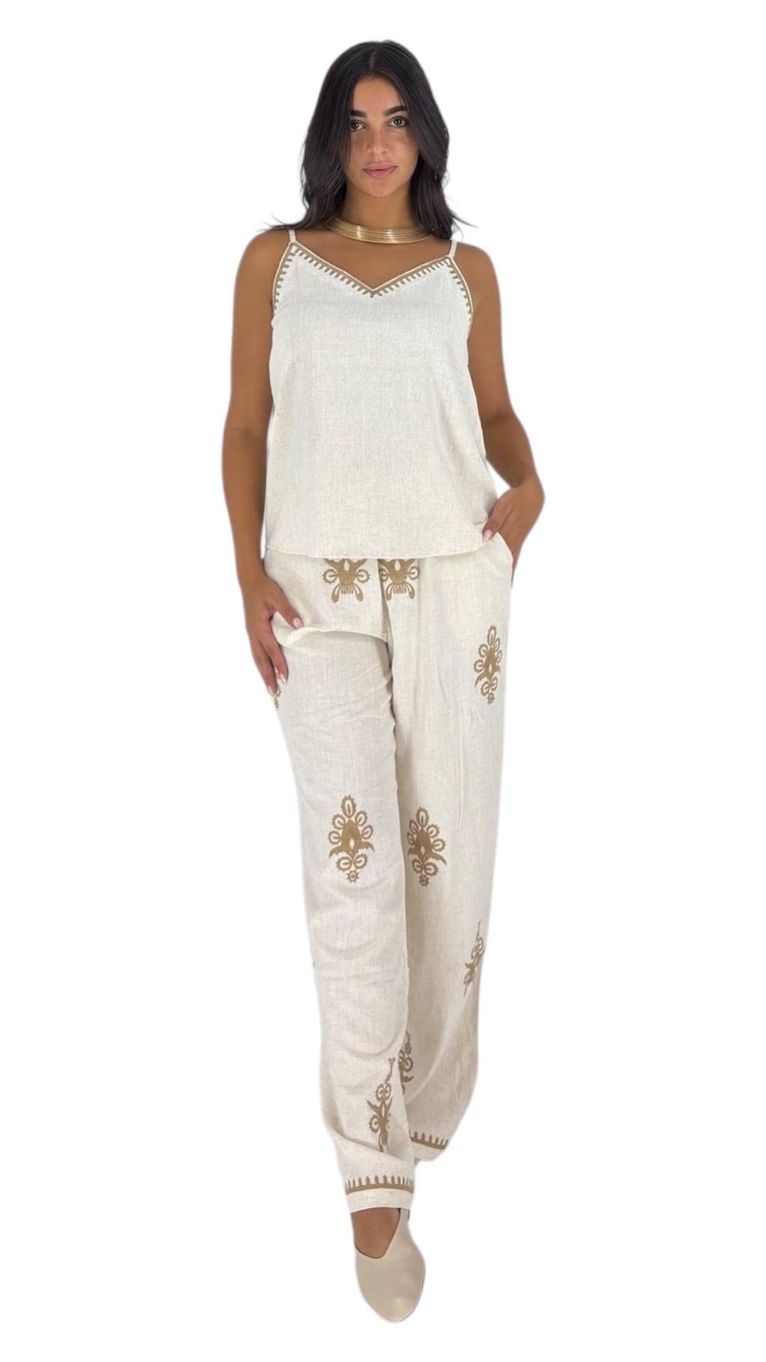 Galia Beige Pants