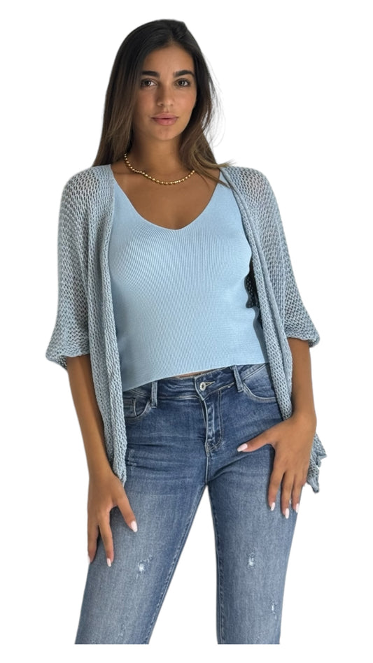 Jill blue cardigan