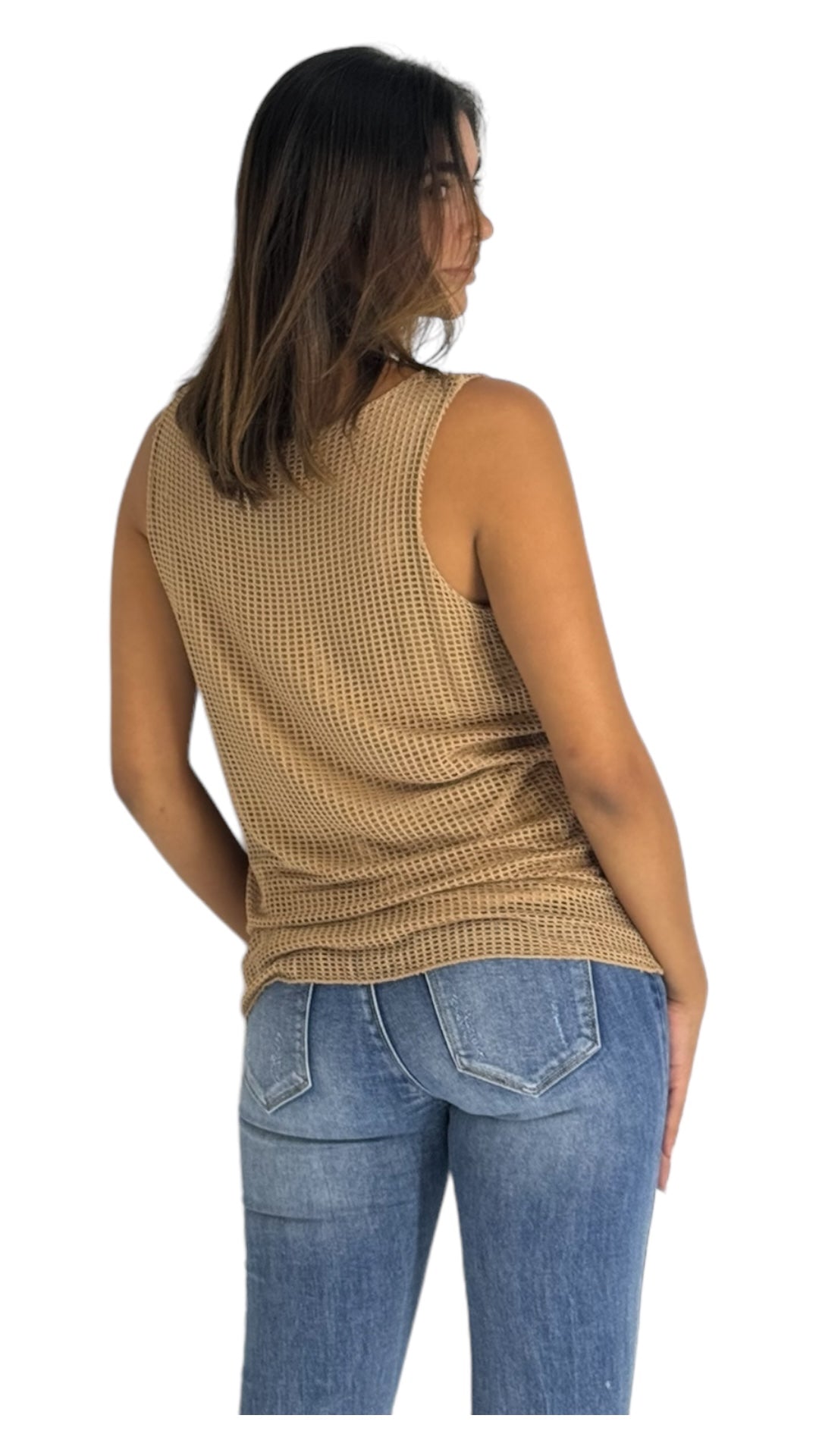 Chloe camel top