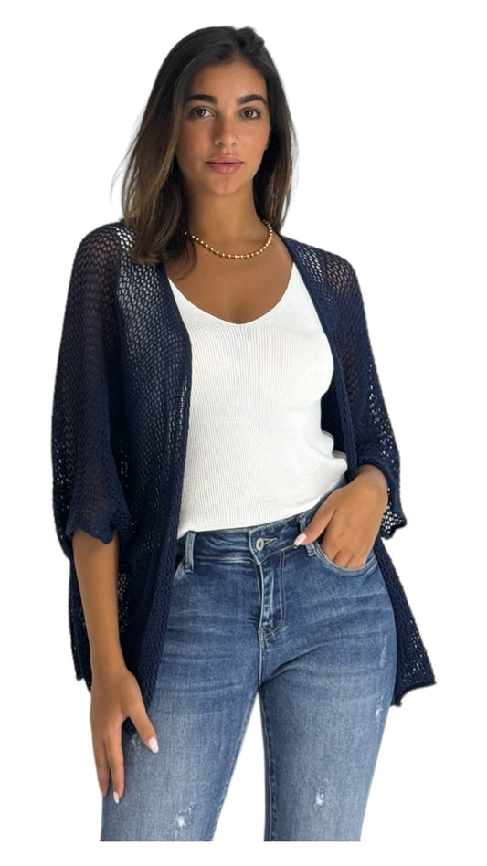 Jill navy cardigan