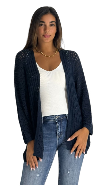 Iris navy cardigan