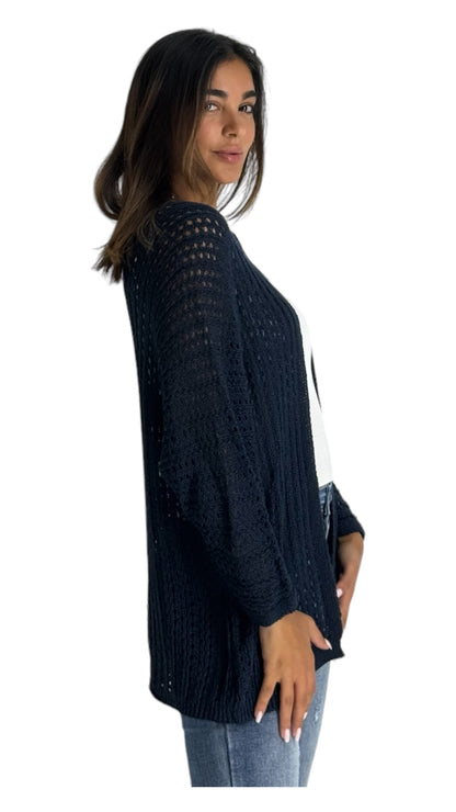 Iris navy cardigan