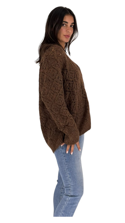 Rufus brown cardigan