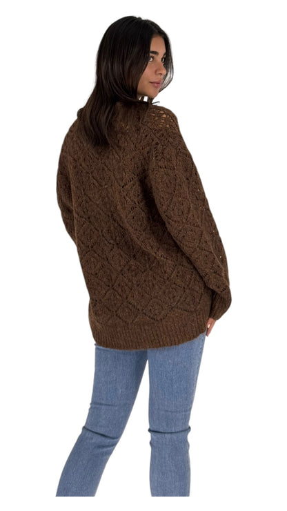 Rufus brown cardigan