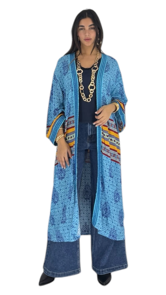 Rocco blue abaya