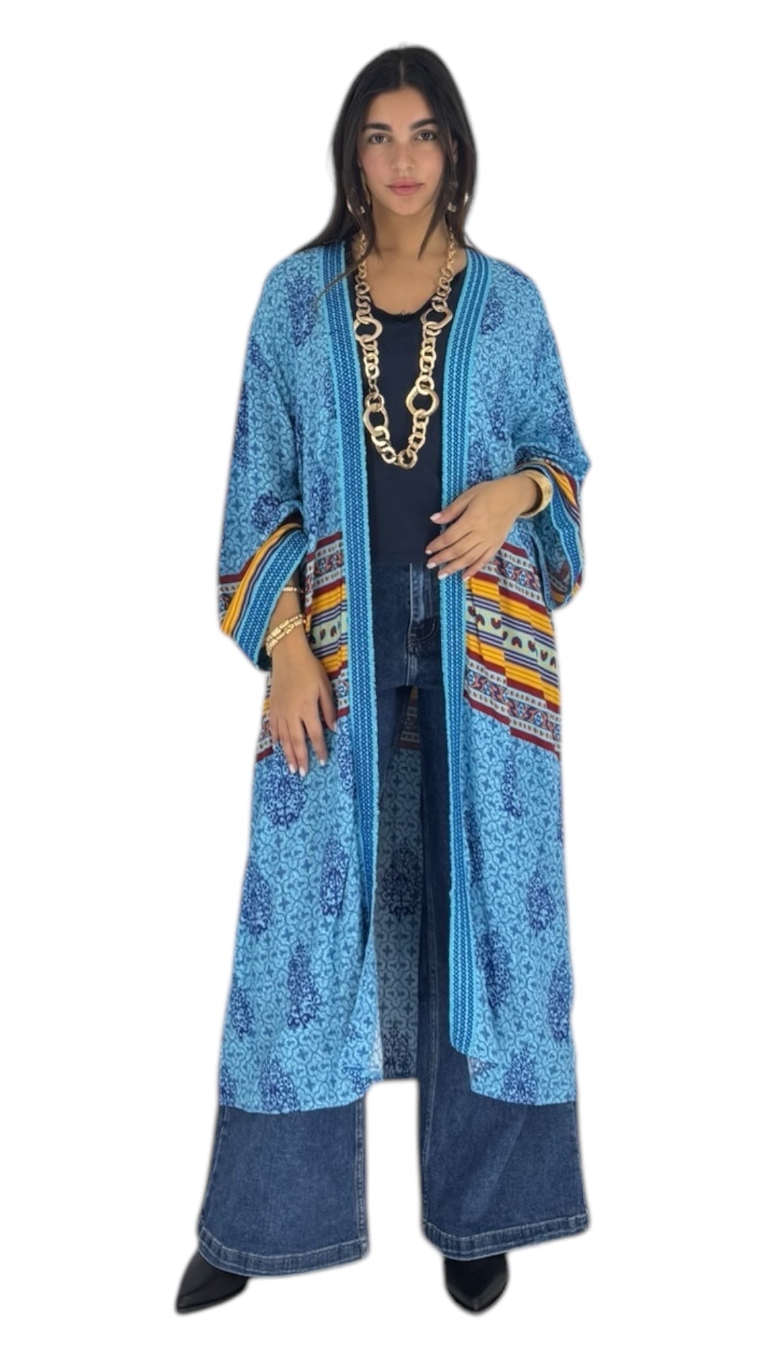 Rocco blue abaya