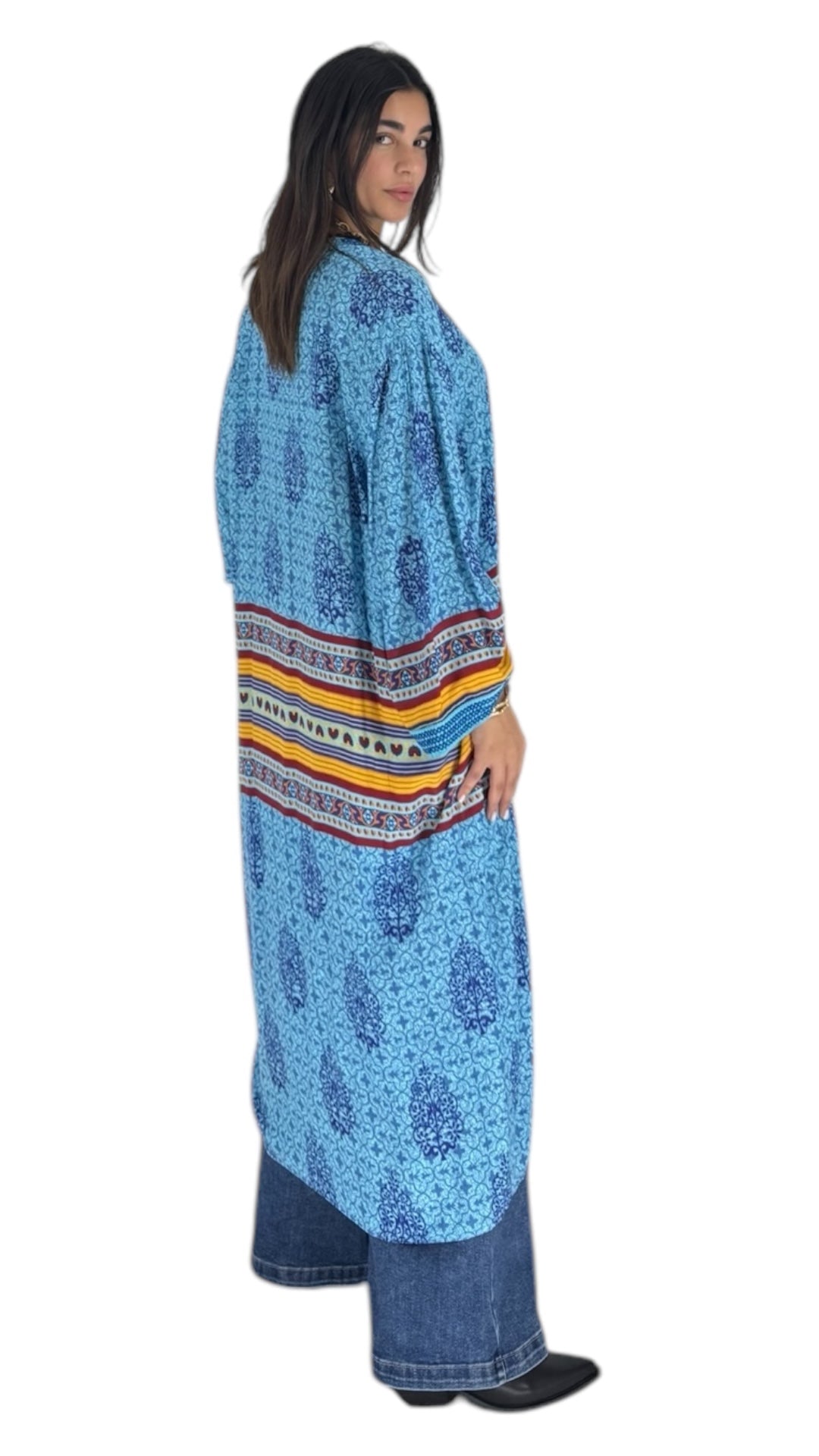 Rocco blue abaya