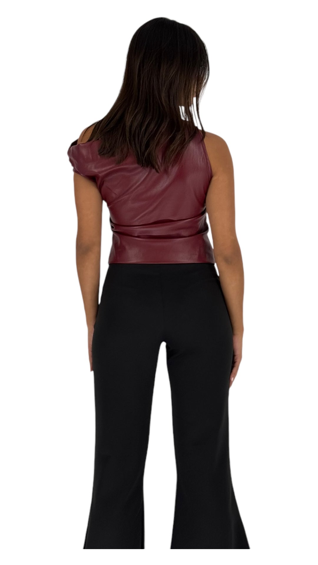 Malaika burgundy top