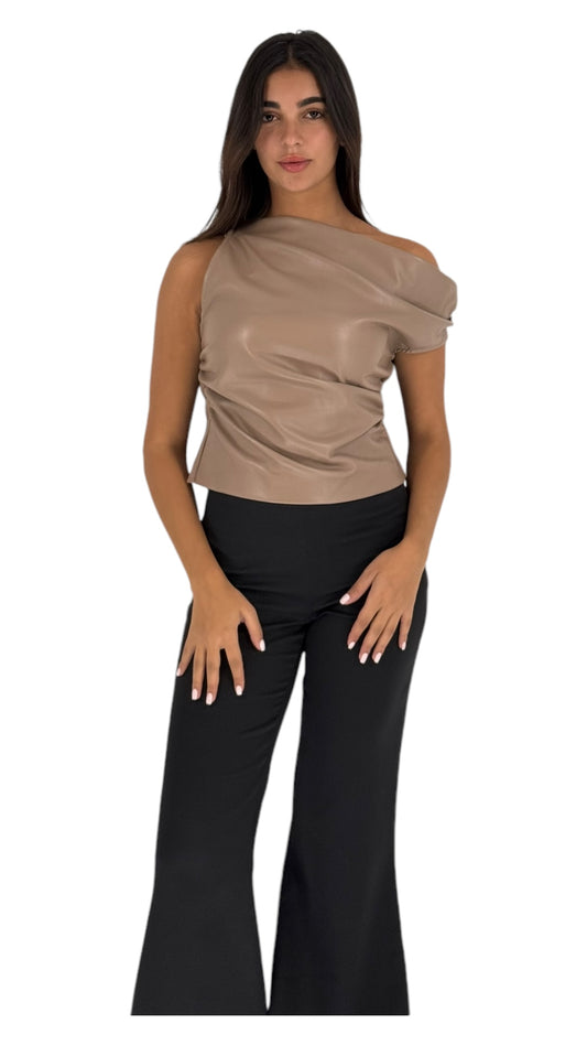 Malaika beige top