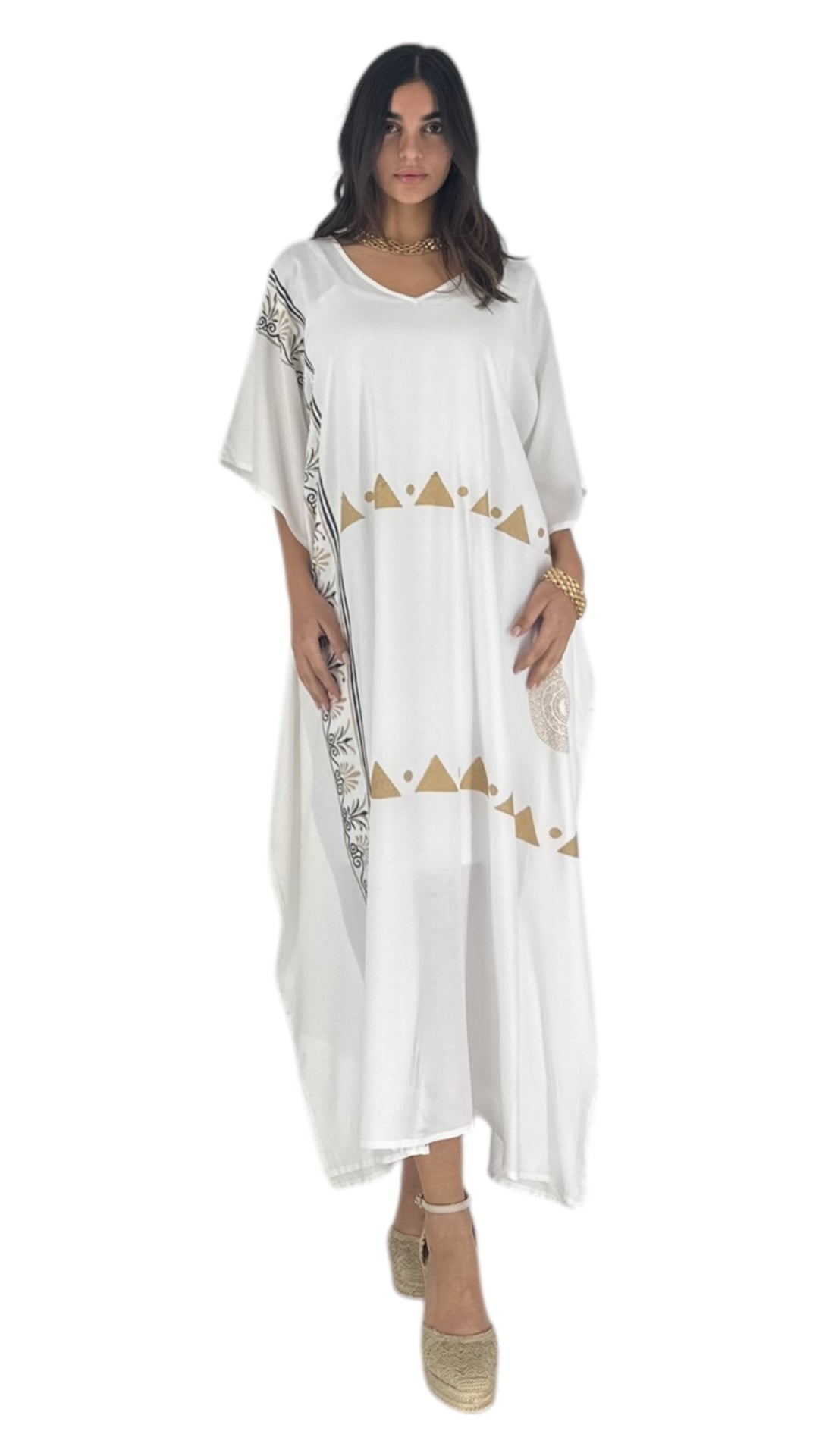 Farro white abaya