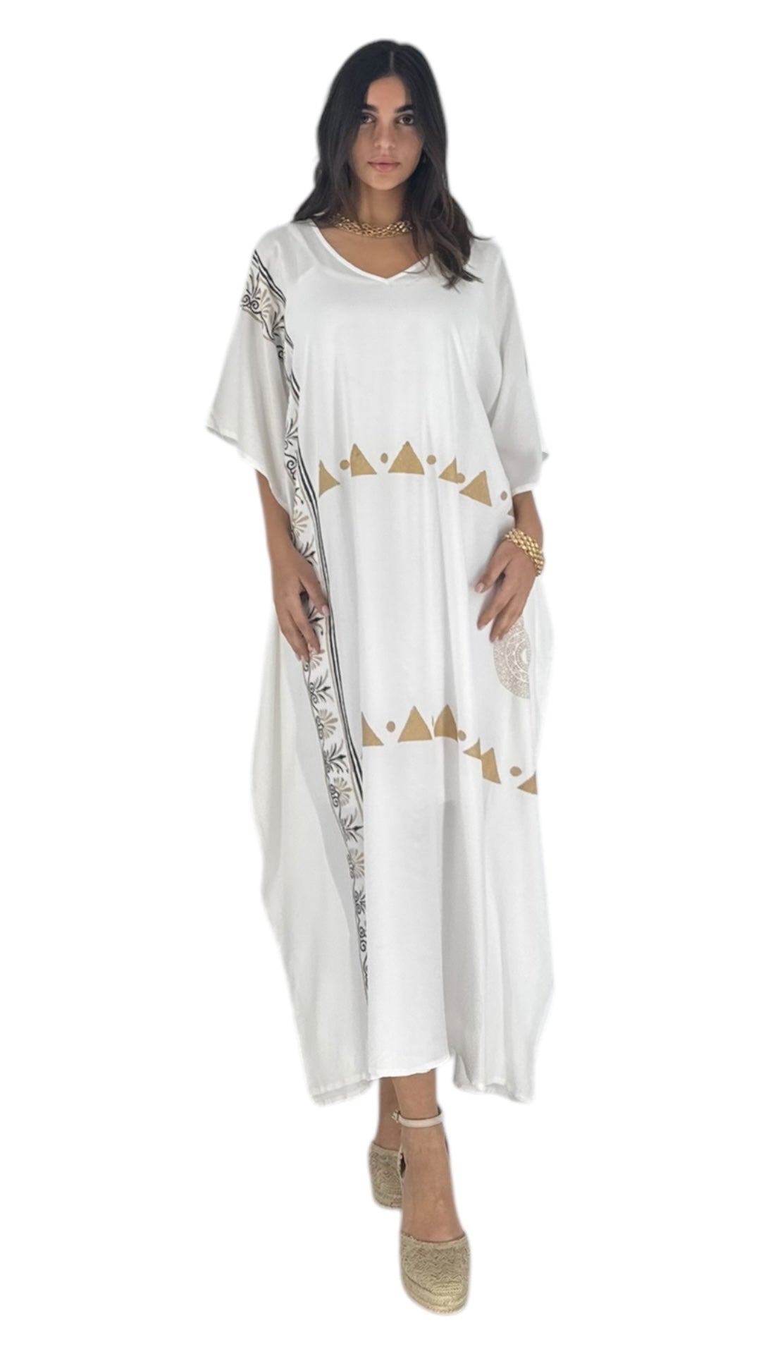 Farro white abaya