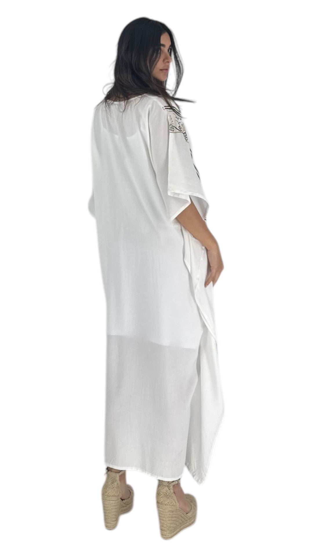 Farro white abaya