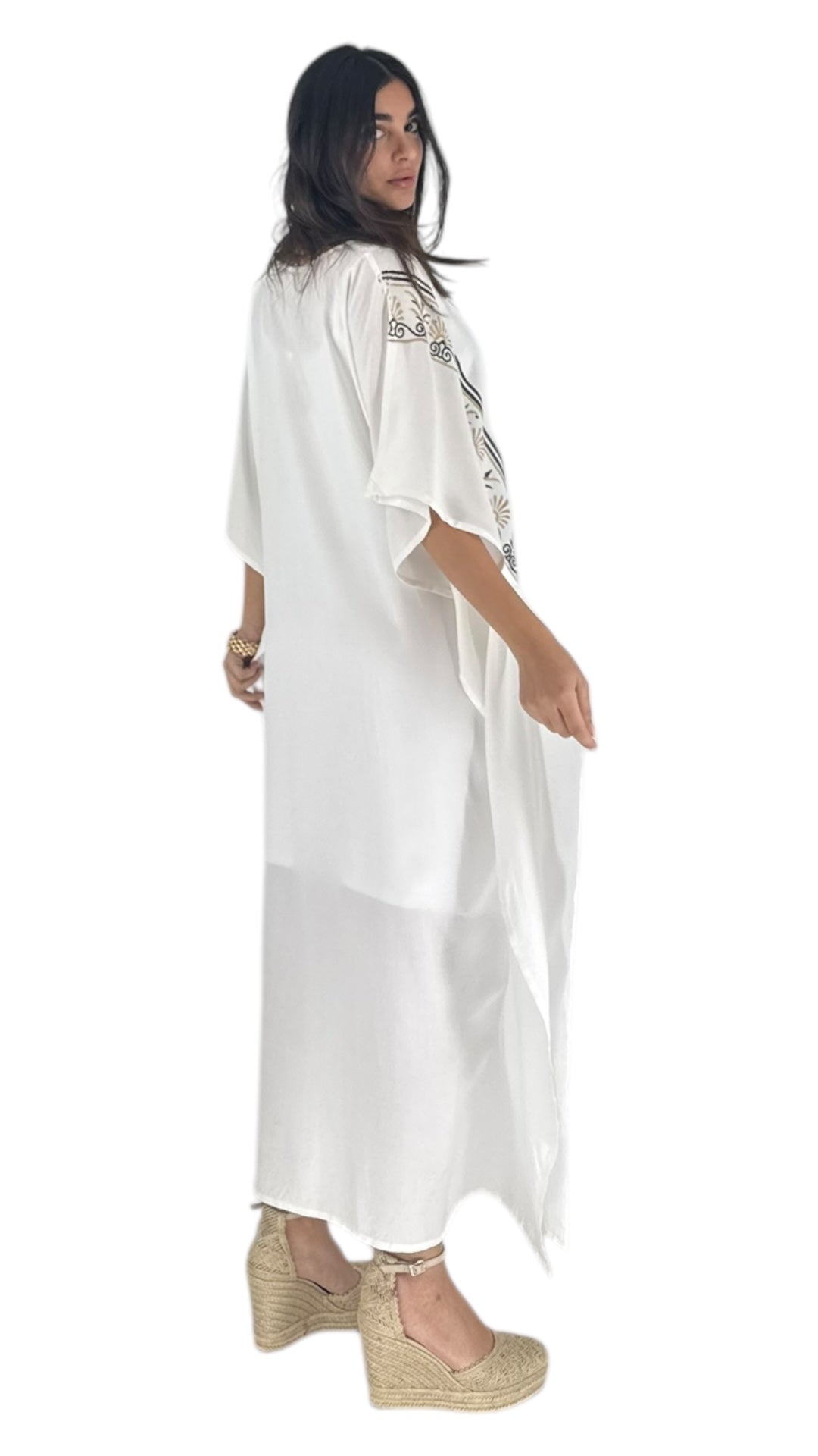 Farro white abaya