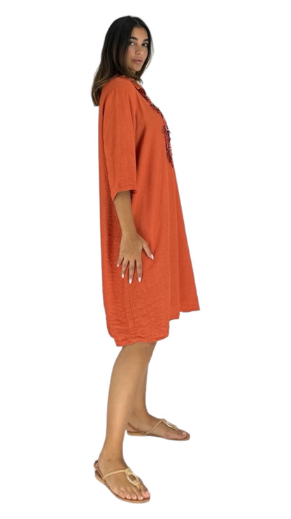 Capri orange dress