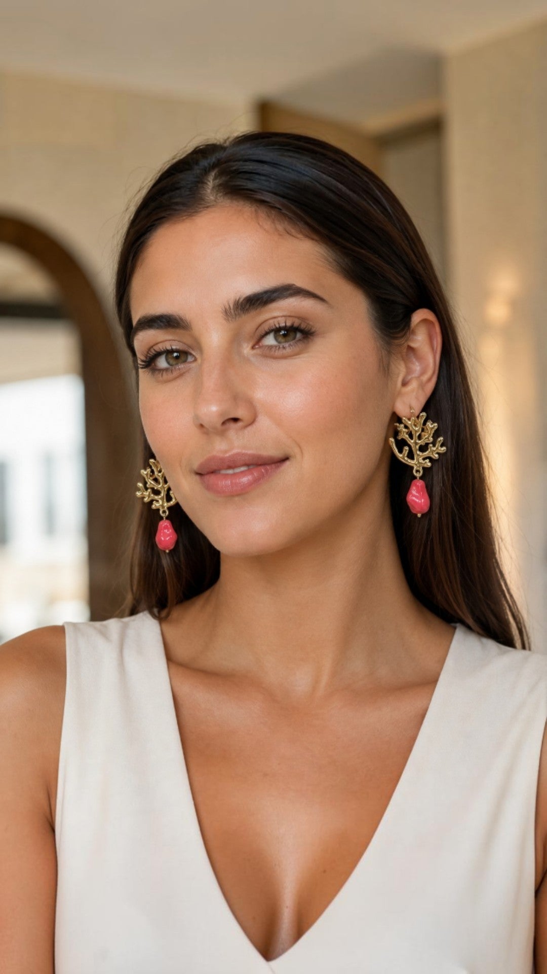 Milda gold earing