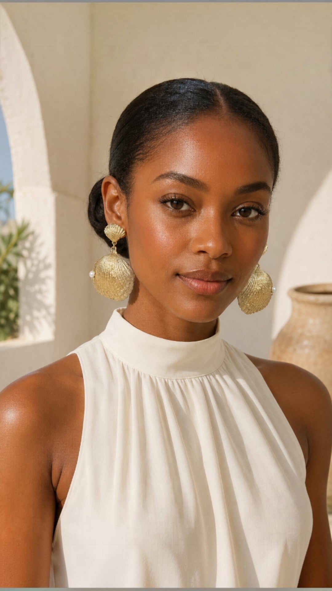 Matilda gold earing